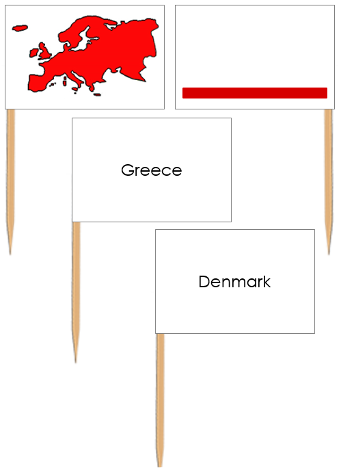 Europe Flag Pin Map – montessorikiwi