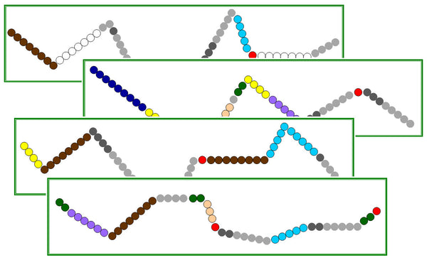 Addition Snake Game Task Cards – themodernmontessoriguide