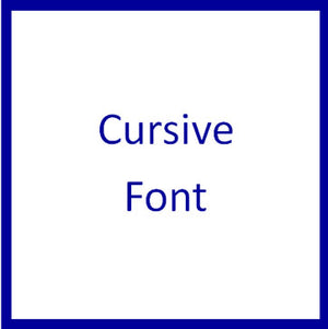 Cursive Font