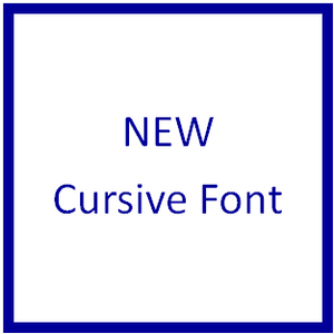 NEW Cursive Font