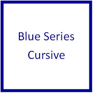 Blue Series - Cursive