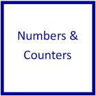 Numbers & Counters