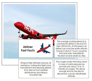 Airliner Fast Facts and Pictures - Montessori Print Shop