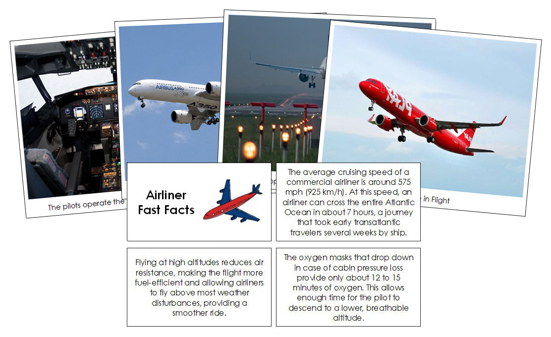 Airliner Fast Facts and Pictures - Montessori Print Shop