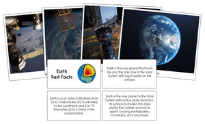 Earth Fast Facts & Pictures - Montessori Print Shop