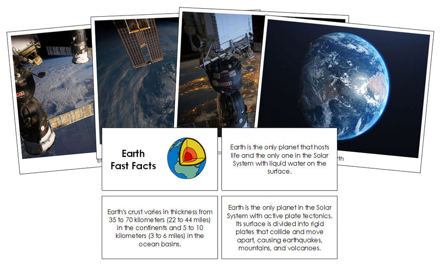 Earth Fast Facts & Pictures - Montessori Print Shop