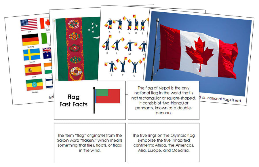 Flags Fast Facts and Pictures - Montessori Print Shop