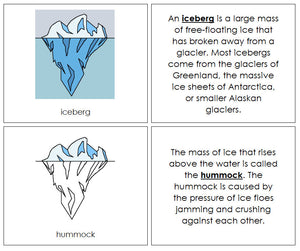 Iceberg Nomenclature Book - Montessori Print Shop