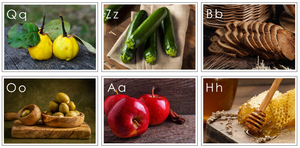 Phonetic Food Alphabet Cards - by Montessori Print Shop