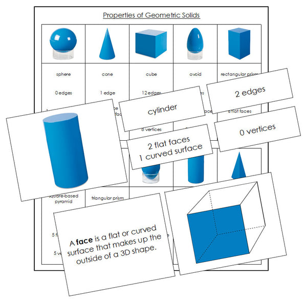 Properties of Geometric Solids - Montessori Print Shop