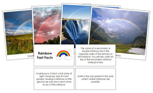 Printable Rainbow Fast Facts and Pictures  - Montessori Print Shop