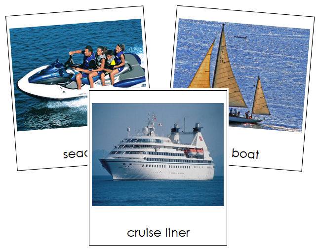 Marine Transportation Cards - Montessori Print Shop