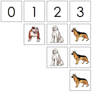 dog numbers & counters - Montessori Print Shop