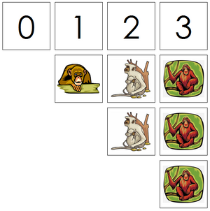monkey numbers & counters - Montessori Print Shop