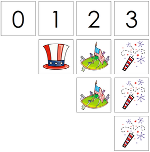 us 4th of july numbers & counters - Montessori Print Shop