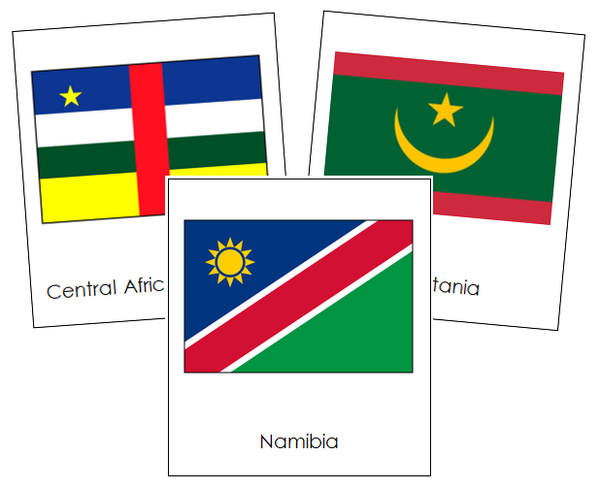 African Flags - Montessori Print Shop