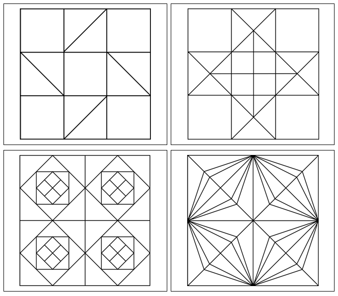Coloring Simple Geometry Pattern Geometric Patterns To Color And Print