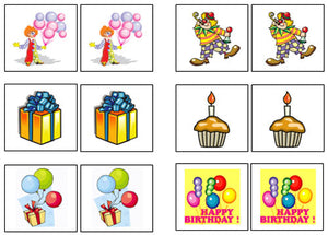 Birthday Match-Up & Memory Game - Montessori Print Shop