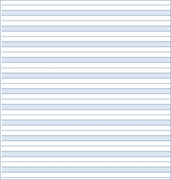 Printable Lined Paper - Light Blue - Medium White Lines