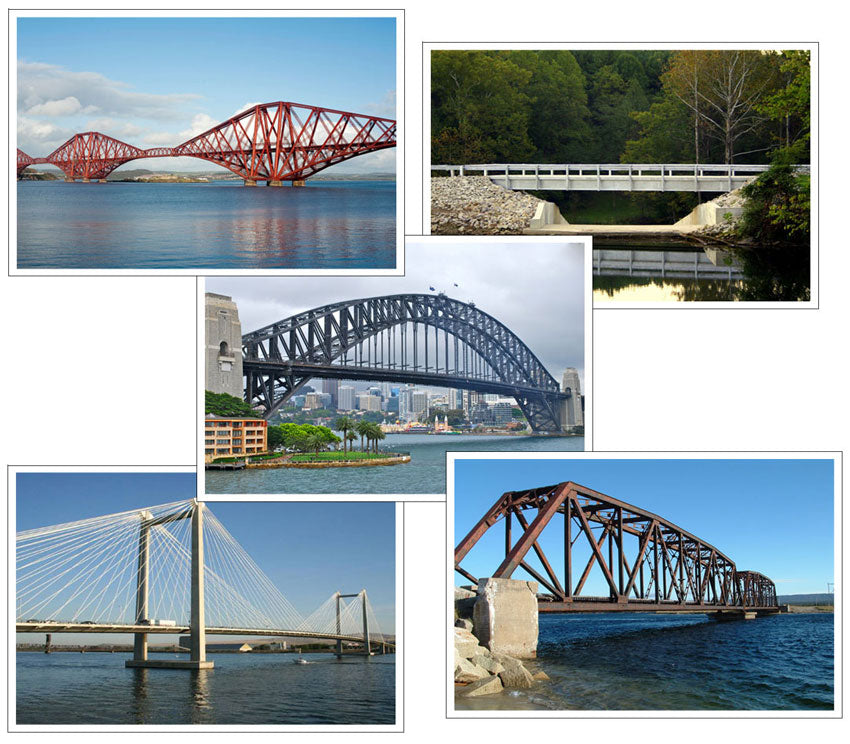 Different Bridge Routings Different Kinds Of Truss Bridges