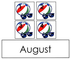 August Calendar Tags
