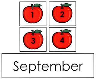 September Calendar Tags