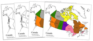 Canada Control Maps & Masters - Montessori Print Shop geography materials