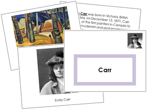Emily Carr Art Book (border) - Montessori Print Shop