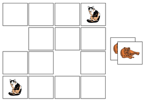 Cats Match-Up & Memory Game - Montessori Print Shop preschool activity