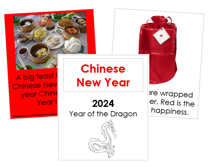 Chinese New Year Cards & Booklet - Montessori Print Shop