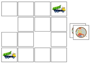 Construction Match-Up & Memory Game - Montessori Print Shop preschool activity