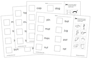 Phonetic Cut & Paste Step 1 - Montessori Print Shop
