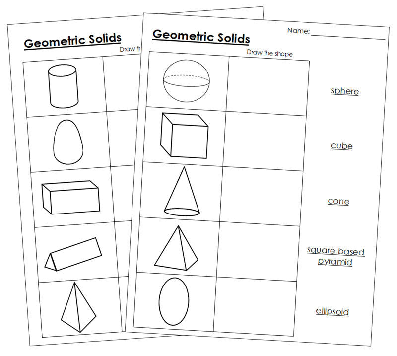 Primary Geometry Bundle - Montessori Print Shop