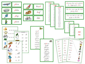 Green Language Series Bundle - CURSIVE - Montessori Print Shop Phonics Program