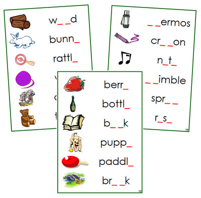 Green Phonogram Sound Cards (Set 2) - Montessori Language Series ...