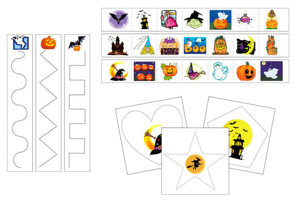 Halloween Cutting Work - Montessori Print Shop