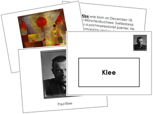 Paul Klee Art Book - montessori art materials