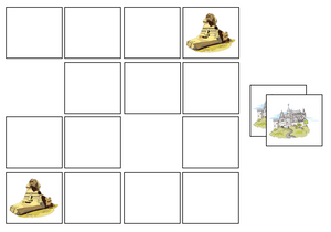 Landmarks Match-Up & Memory Game - Montessori Print Shop preschool activity
