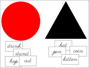 Montessori Noun & Verb Lesson - Montessori Print Shop Grammar Lessons