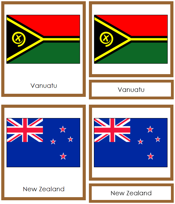 Australia/Oceania Continent Bundle - Montessori Print Shop