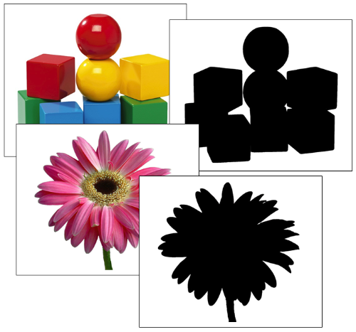 Silhouette Cards: Objects - preschool Montessori cards