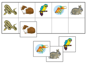 Pets Match-Up & Memory Game - Montessori Print Shop preschool activity