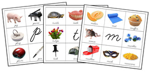 Phonetic Letter Mats (Cursive) - Montessori Print Shop