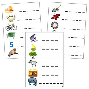 Step 3: Phonogram Spelling Cards Set 1 - language cards - Montessori Print Shop