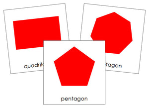 Types of Polygons Cards - Montessori Print Shop geometry cards