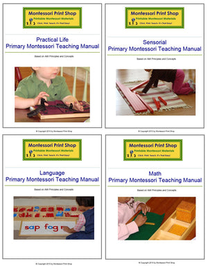 Primary Montessori Teaching Manuals Bundle