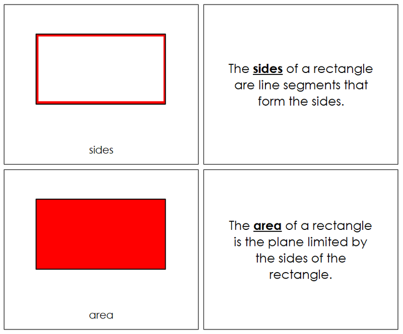 Study of a Rectangle Book - Montessori Print Shop