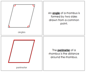 Study of a Rhombus Geometry Book - Montessori Print Shop