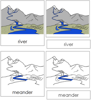 River Nomenclature 3-Part Cards - Montessori Print Shop