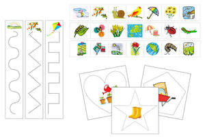 Spring Cutting Work - Preschool Activity by Montessori Print Shop